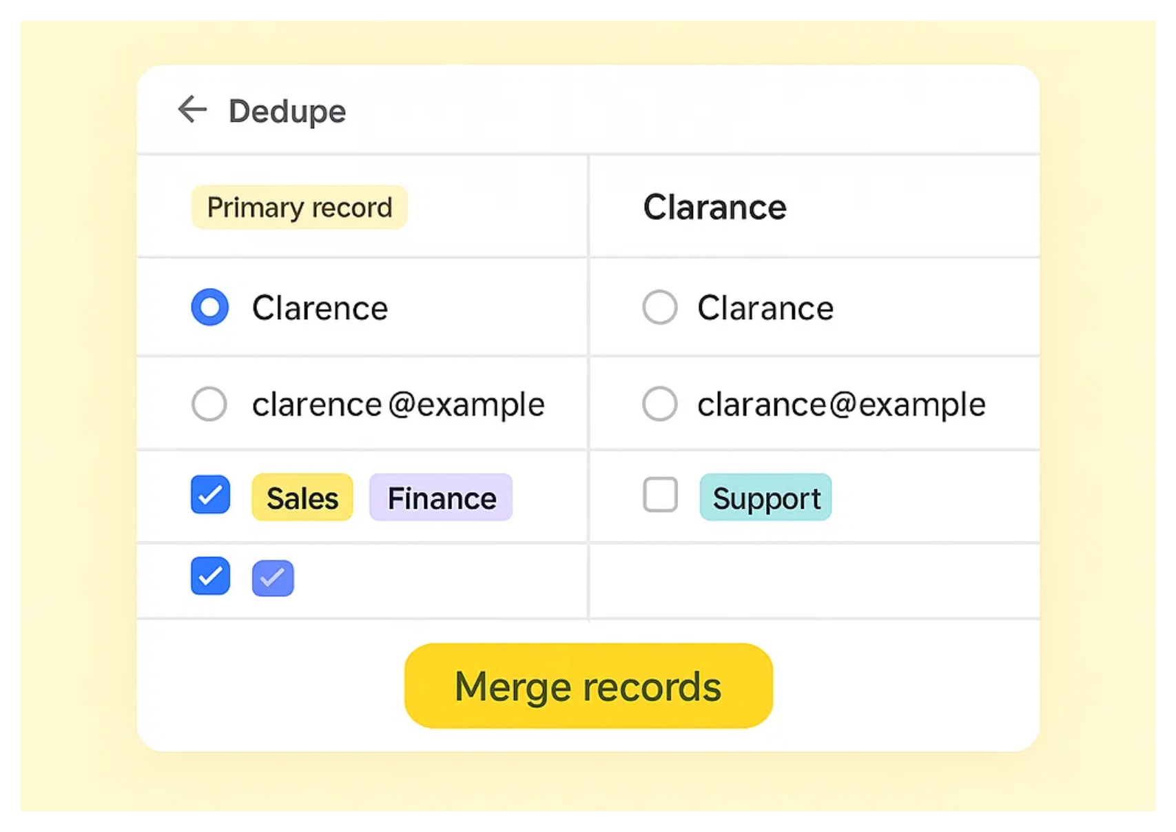 Merge Duplicates