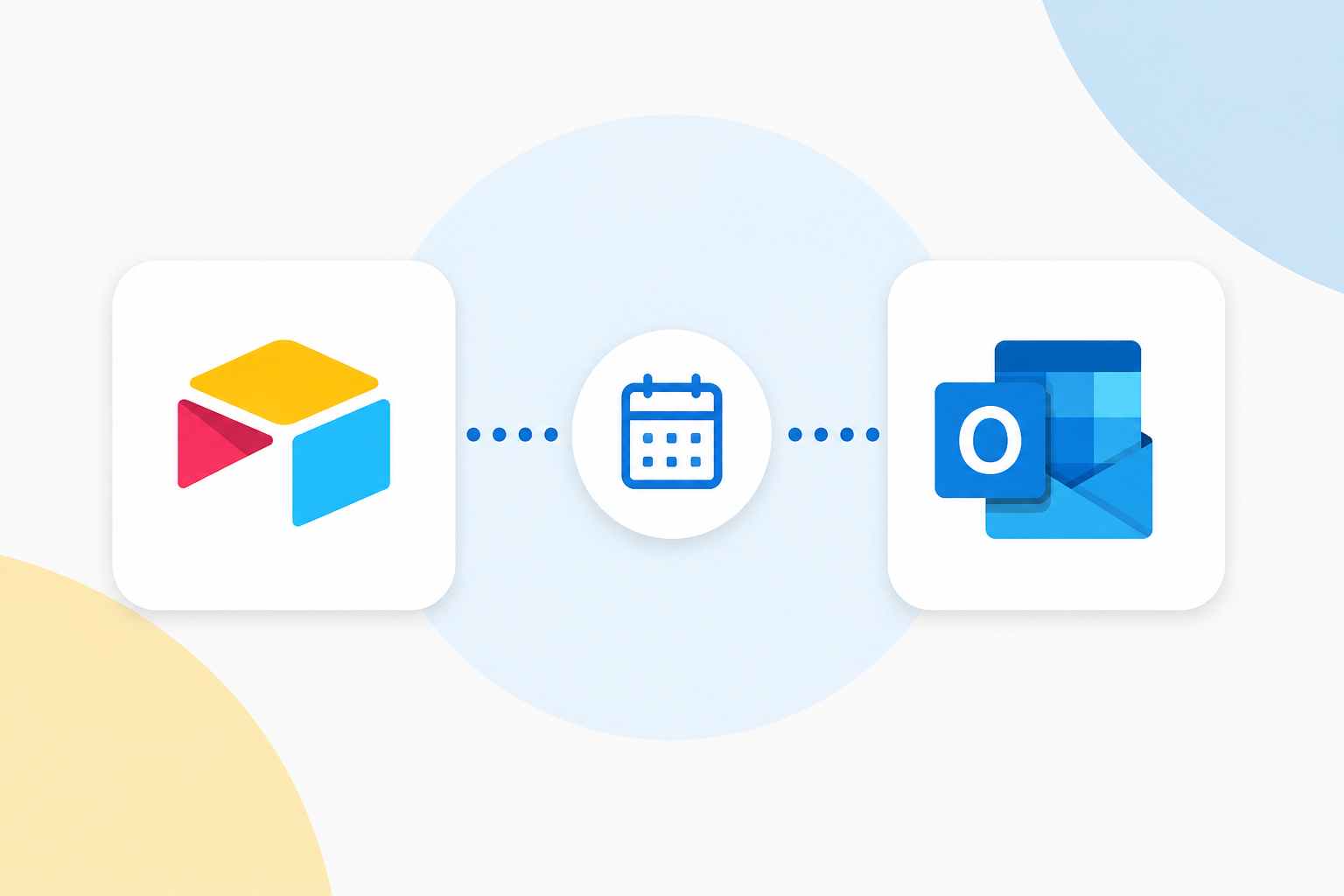 Airtable connected to Outlook Calendar with an automated event workflow
