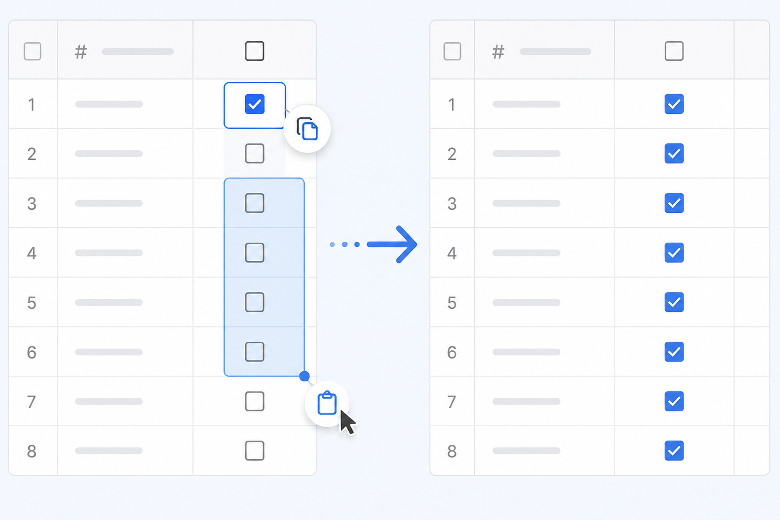 Airtable checkbox field showing multiple boxes checked at once