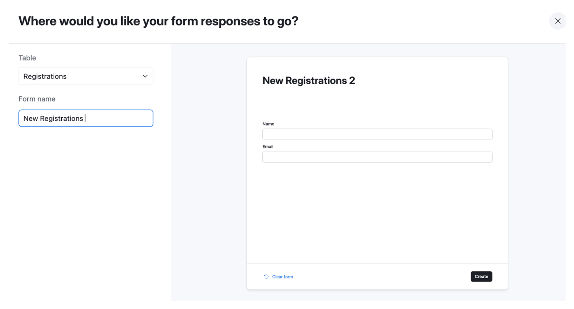 Form Modal