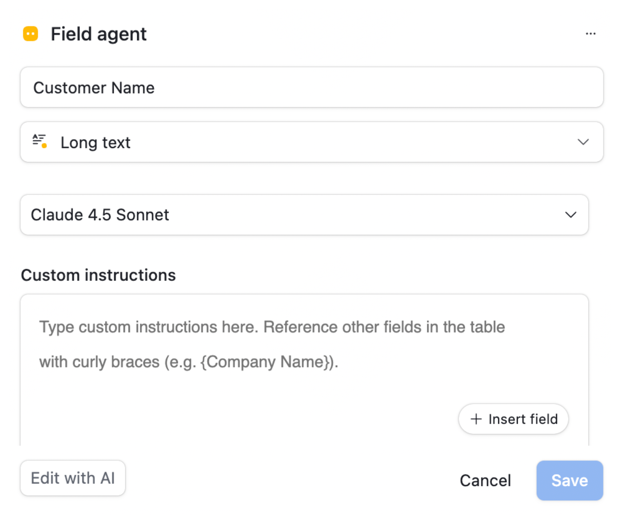 field agent modal