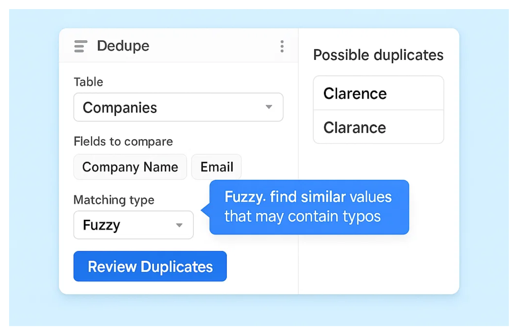 Find Duplicate Records