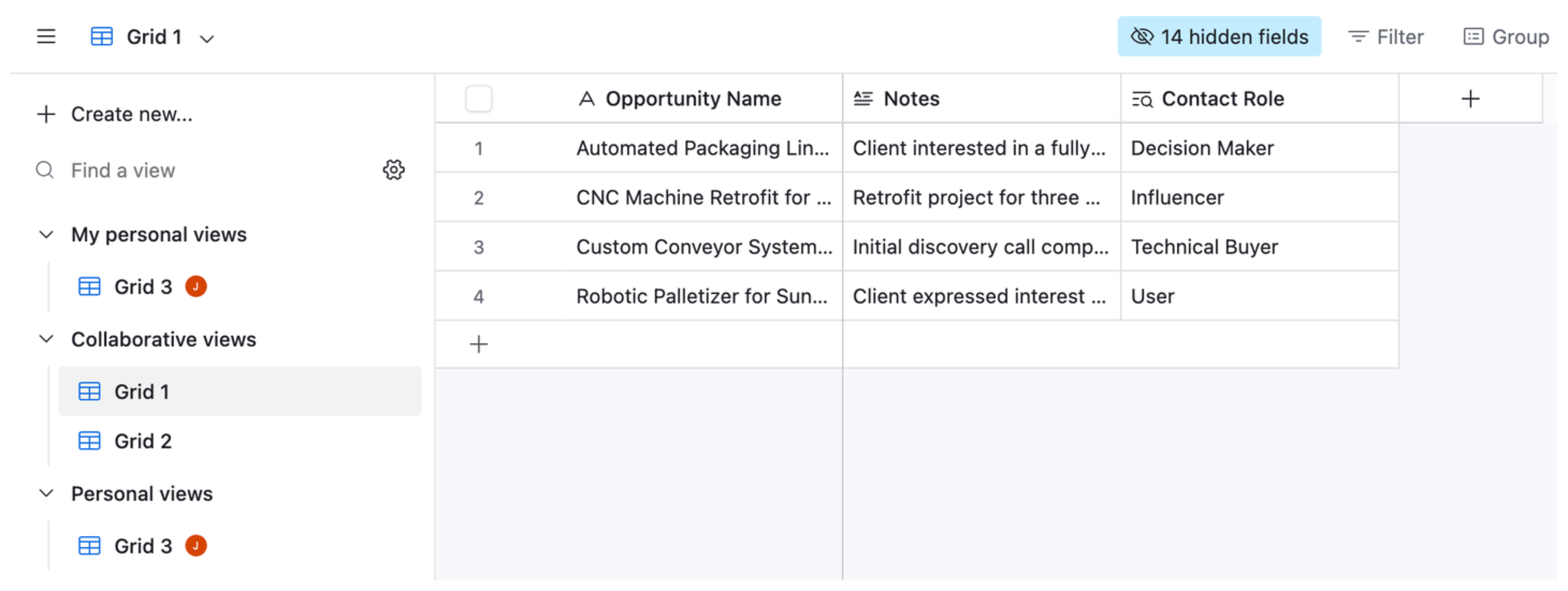 first collaborative grid view